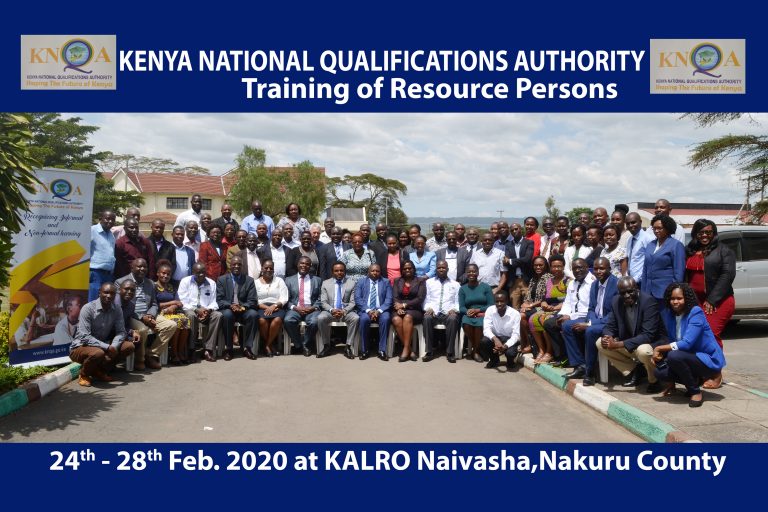 Training of KNQA resource persons officially opened by CAS Zack Kinuthia.