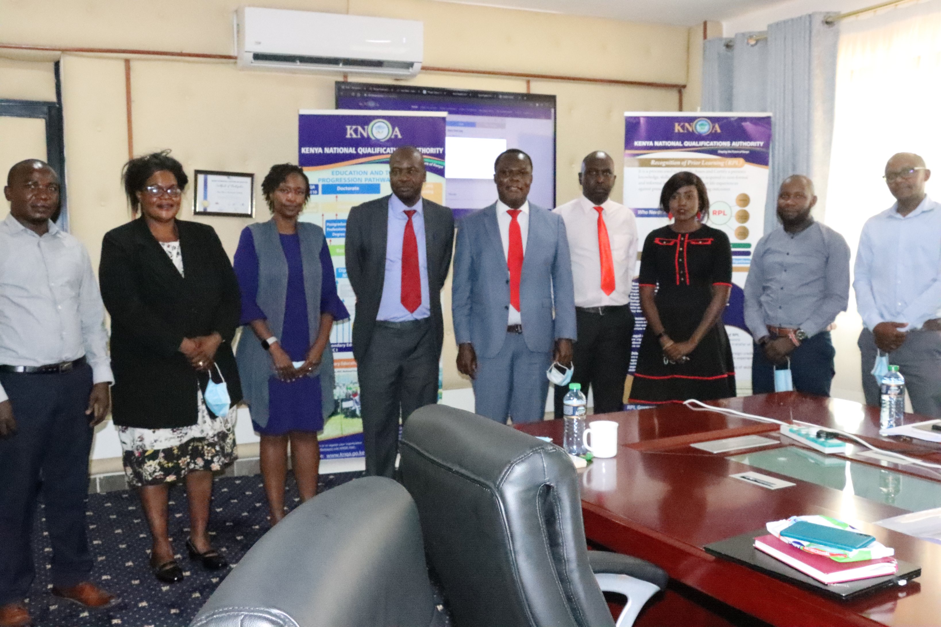 KNQA CEO Dr. Juma Mukhwana today hosted  @AjiraDigital  team at KNQA offices. The meeting deliberations were on a partnership between KNQA and Ajira and the verification of qualifications for members of Ajira.