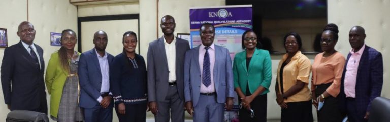 Dr Juma Mukhwana the DG of the KNQA today let the KNQA team in meeting with officials from the International Rescue Committee led by Boniface Odhiambo in Nairobi. They discussed about how to recognize Qualifications possessed by refugees in the country