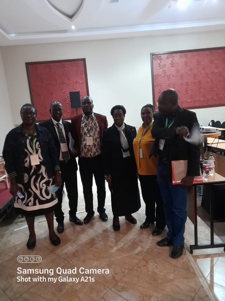 Director Technical Services, KNQA Stanley Maindi(3rd L),Prof. Mable Imbuga(3rd R)&other participants during the ongoing workshop on mainstreaming STI in MDAs ,Universities,TVETS & Research institutions at the Lake Naivasha Resort. Prof. Imbuga is one of the workshop moderators.
