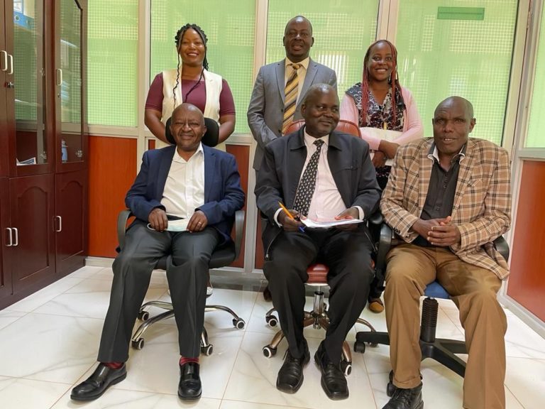 Dr. Juma Mukhwana led the KNQA team today in commencing the ISO certification process by analyzing existing gaps in operations. Present were Consultants from ROMA Access (Mr. Samuel Alalwa & Mr. Jaxton Mwaura).