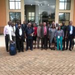 Delegates from eight countries and who are members of IGAD pose for a photo after attending a meeting with KNQA management in Nairobi.